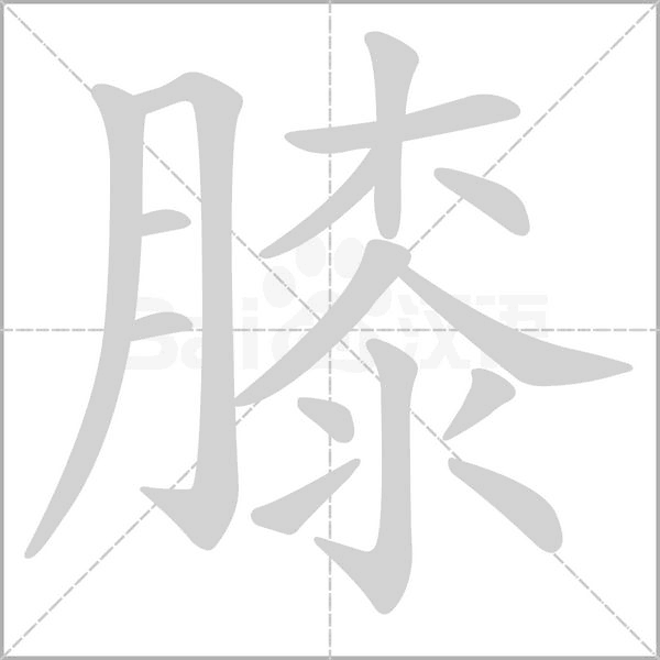 膝念什么字