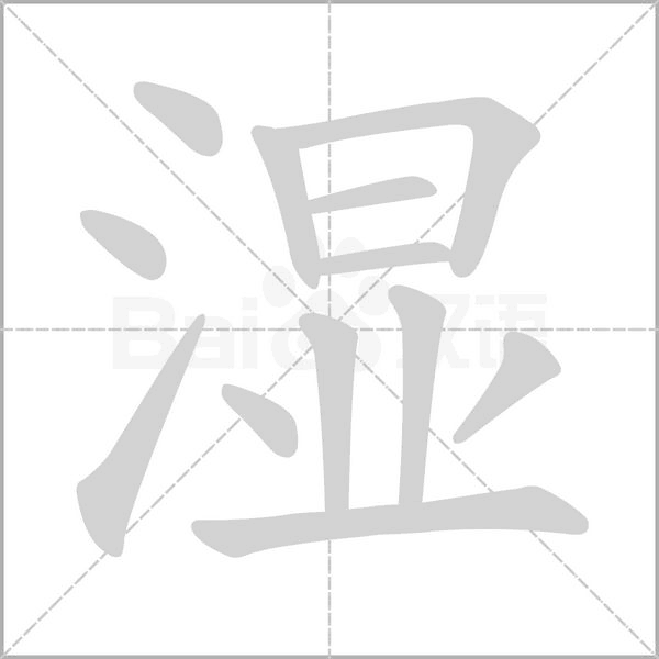 湿念什么字