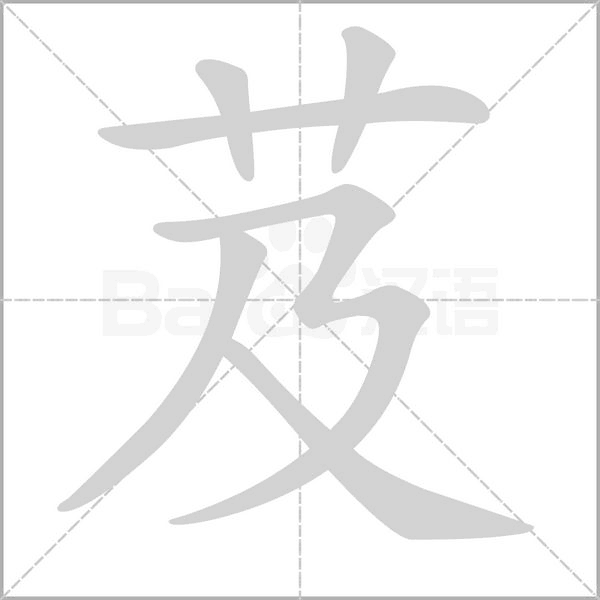 芨念什么字