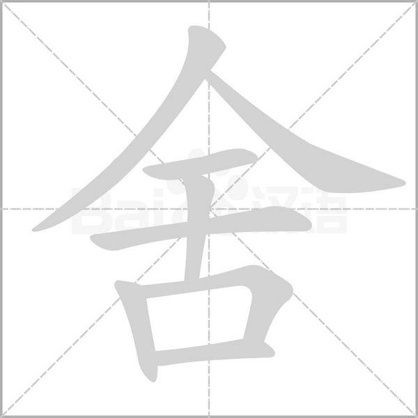 舍念什么字