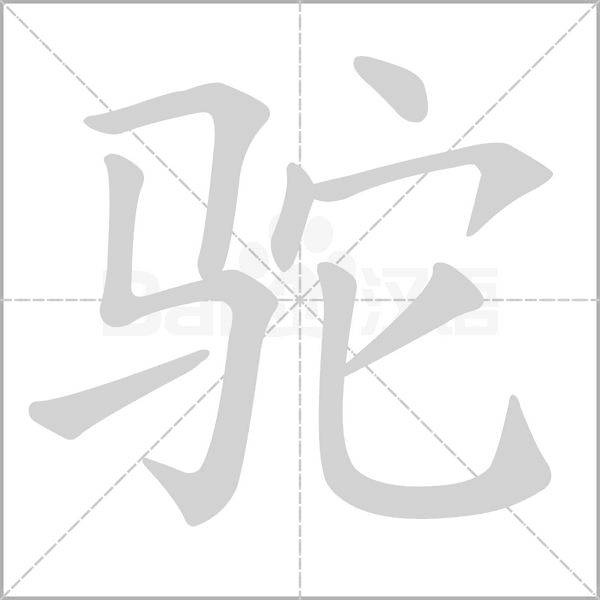 驼念什么字