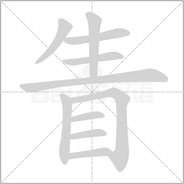 眚念什么字