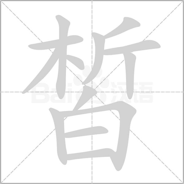 皙念什么字