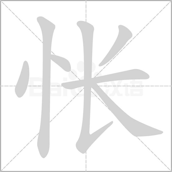 怅念什么字