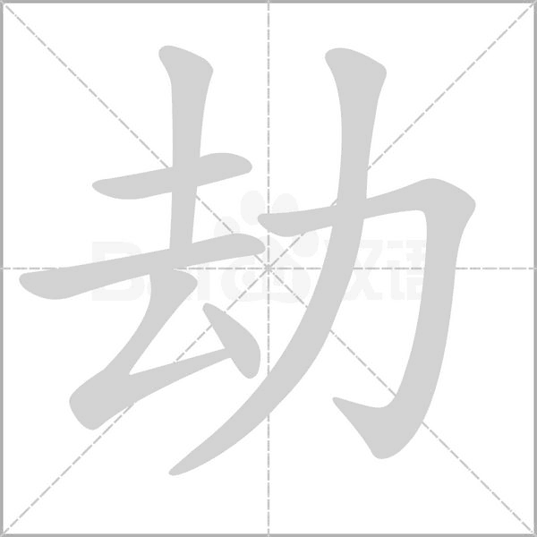 劫念什么字