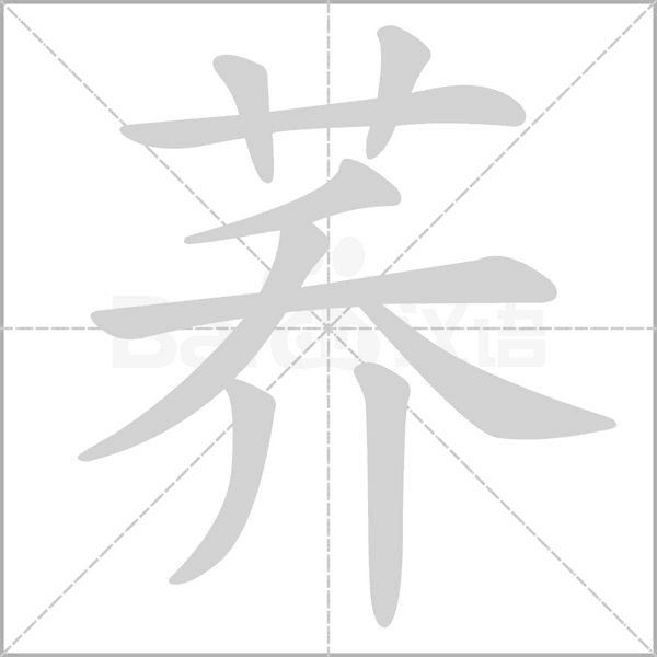 荞念什么字