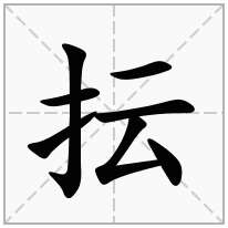 抎念什么字