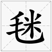 毩念什么字