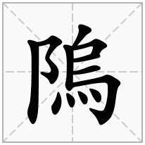 隖念什么字