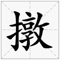 撴念什么字