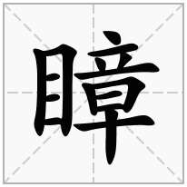 瞕念什么字
