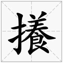 攁念什么字