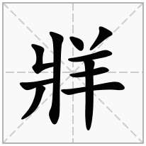 牂念什么字