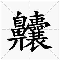齉念什么字