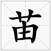 苖念什么字