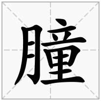 朣念什么字