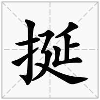 挻念什么字