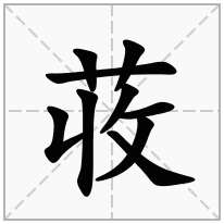 荍念什么字