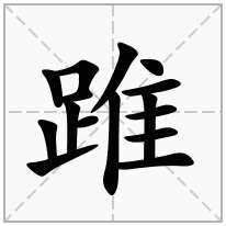 踓念什么字