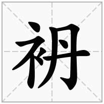 袇念什么字