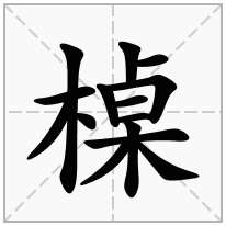 槕念什么字