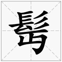 髩念什么字
