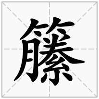 籘念什么字