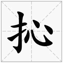 抋念什么字