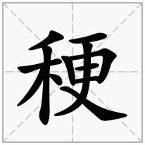 稉念什么字